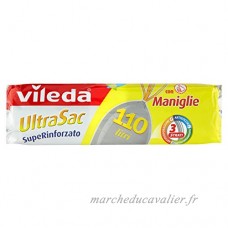Vileda UltraSac Sacs poubelle renforcés  avec poignées – 5 paquets de 10 pièces [50 pièces] - B01NCQA002